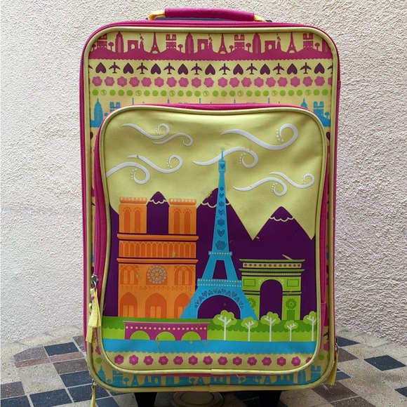 Wheeled Children's Carry On Suitcase - Paris - Picture 1 of 16